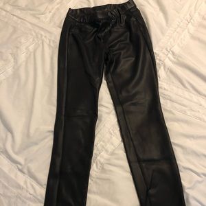 Faux leather leggings
